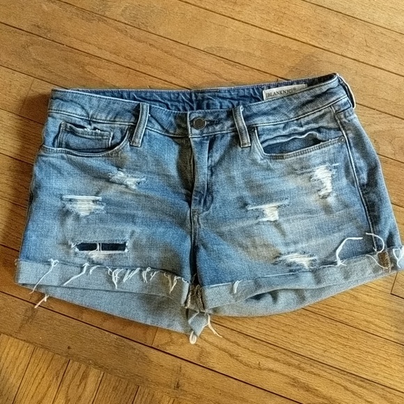 blank nyc weekend warrior cut off shorts